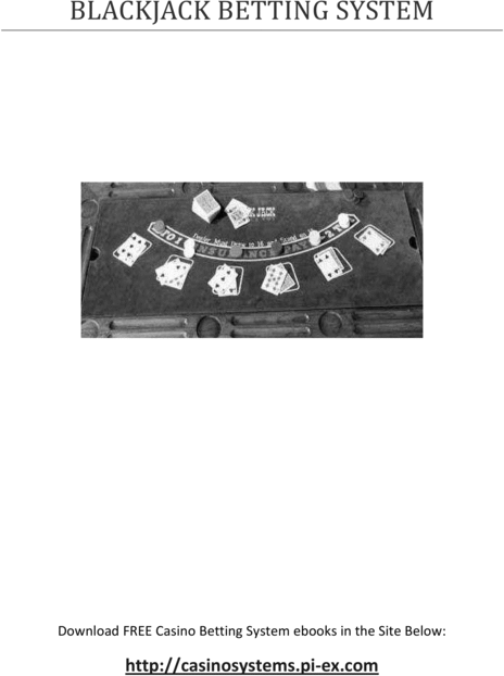 Product picture BlackJack Betting System - Make $100 plus a Day